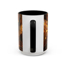 Amber Tiger Stained Glass Style Mug