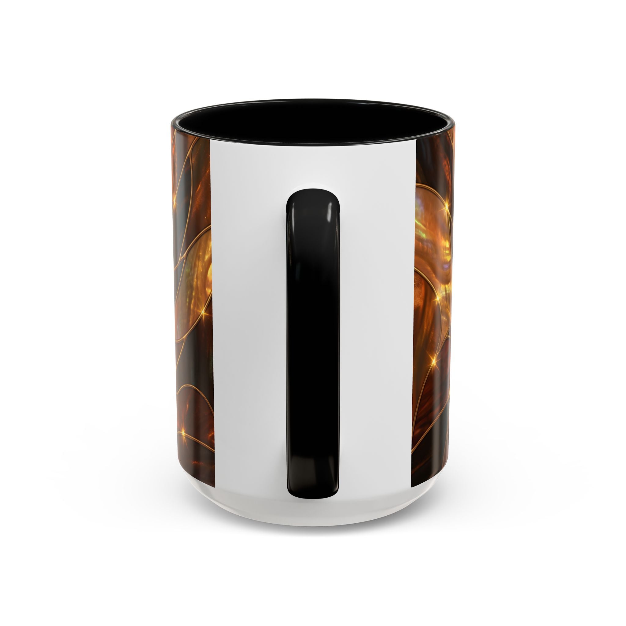 Amber Tiger Stained Glass Style Mug