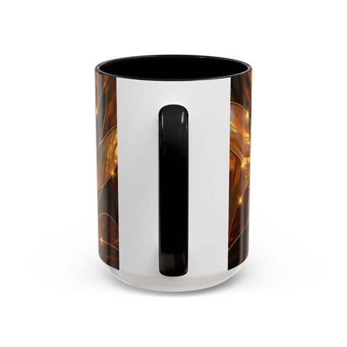 Amber Tiger Stained Glass Style Mug