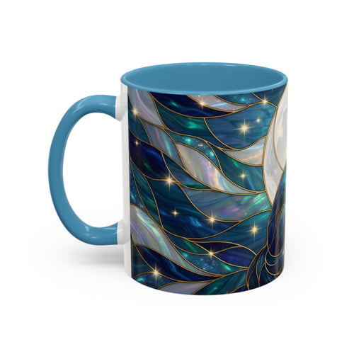 Moonlit Fox Stained Glass Style Mug