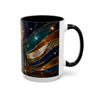 Warm Glow Rottweiler Stained Glass Style Mug