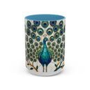 Classic Peacock Stained Glass Style Mug
