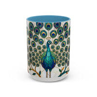Classic Peacock Stained Glass Style Mug