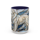 Moonlight Great Pyrenees Stained Glass Style Mug