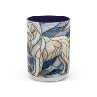 Moonlight Great Pyrenees Stained Glass Style Mug