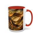 Golden German Shepherd Stained Glass Style Mug