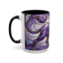 Purple Lion Stained Glass Style Mug