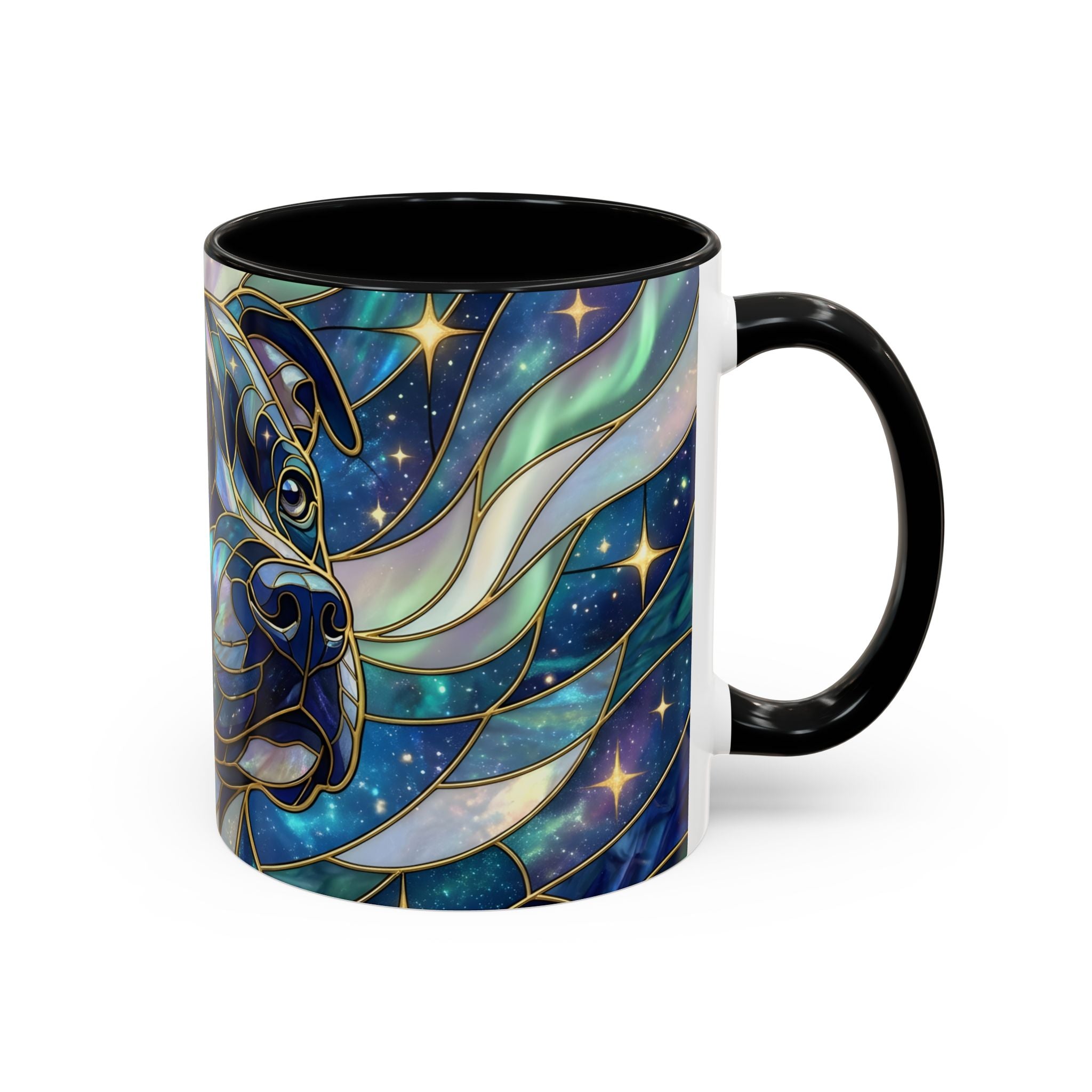 Celestial Staffy Stained Glass Style Mug