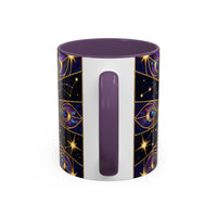 Celestial Peacock Stained Glass Style Mug