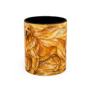 Golden Glow Golden Retriever Stained Glass Style Mug