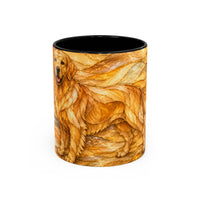 Golden Glow Golden Retriever Stained Glass Style Mug