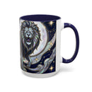 Celestial Lion Stained Glass Style Mug