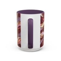 Rose Gold Wolf Stained Glass Style Mug