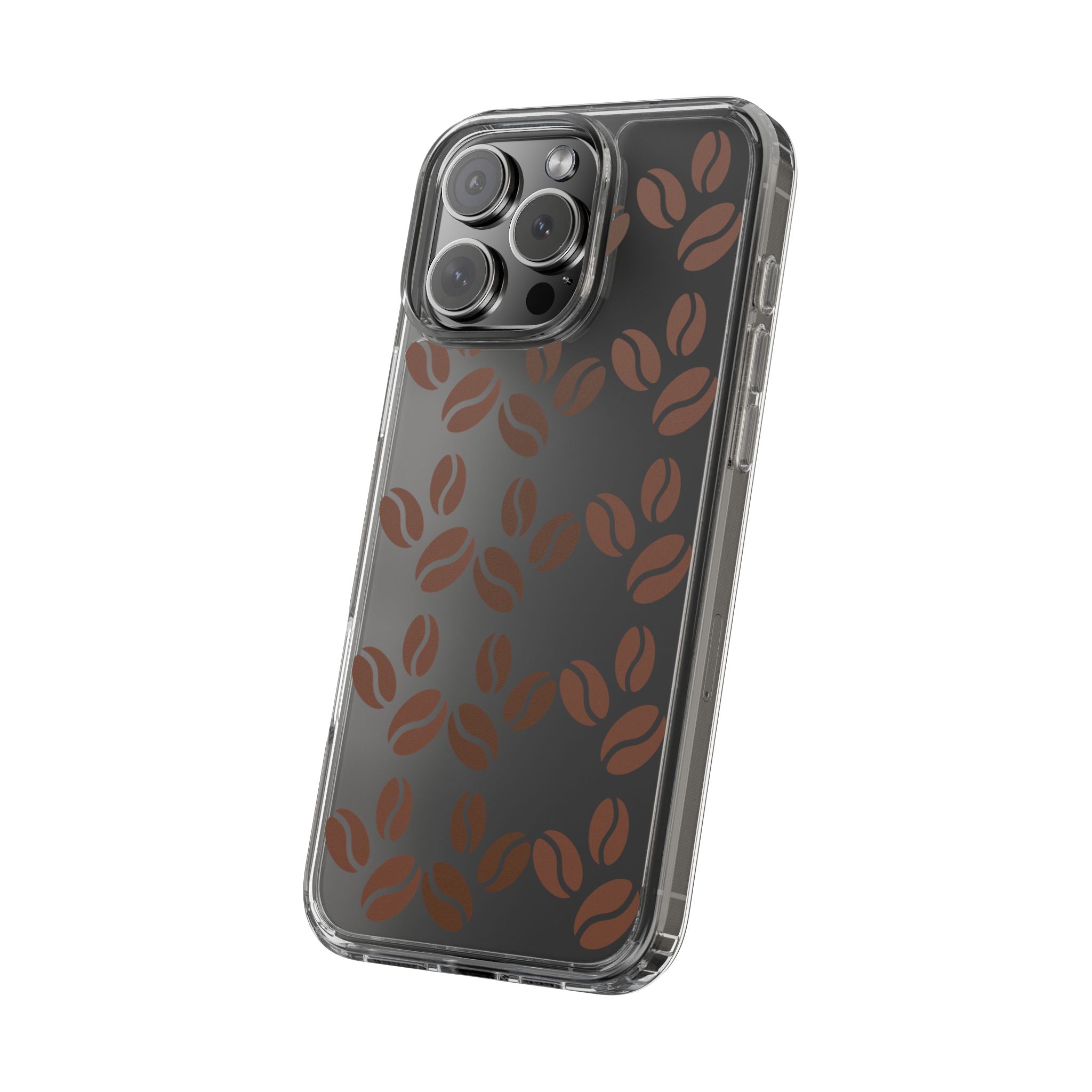 Coffee Beans Clear Phone Case