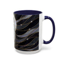 Night Wolf Stained Glass Style Mug