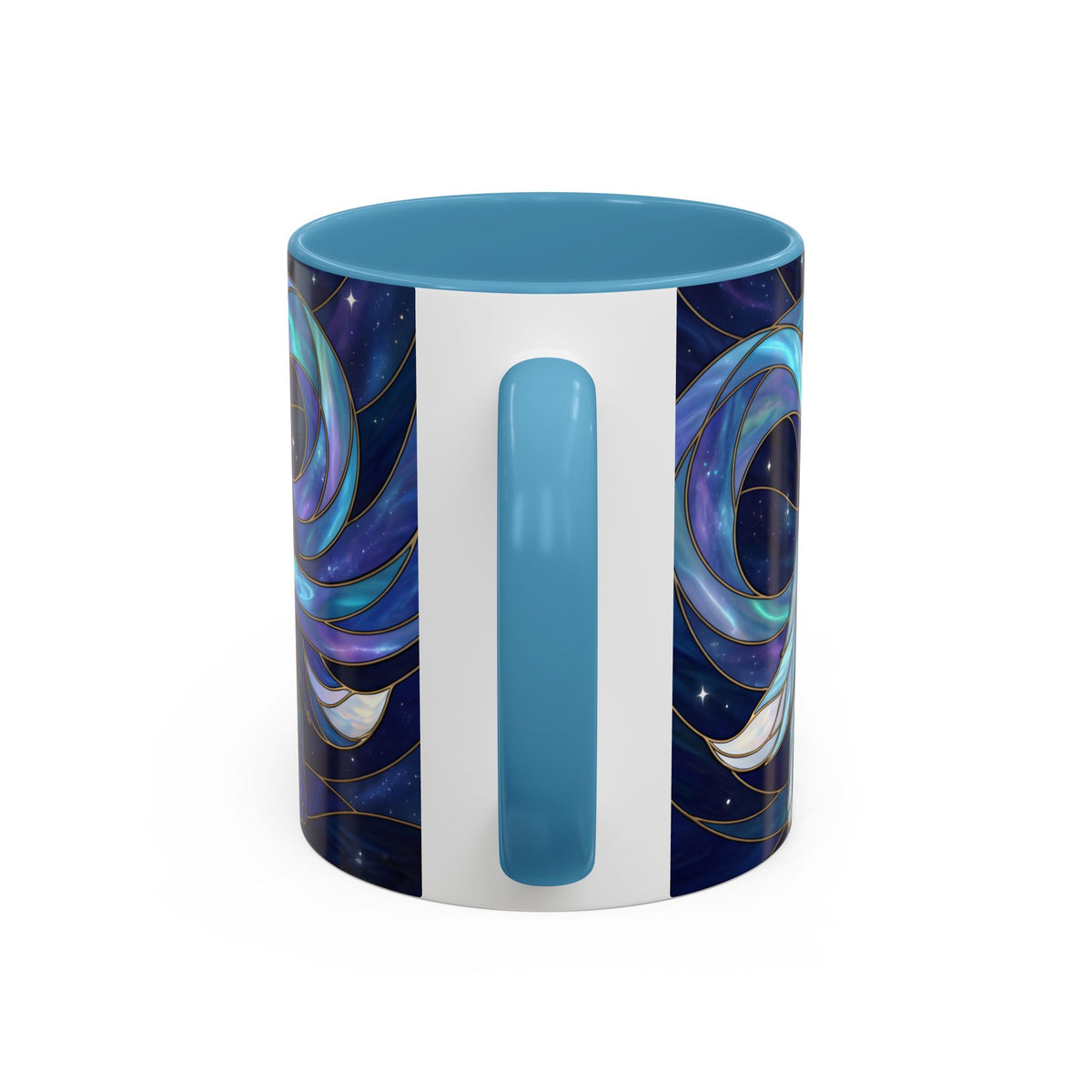 Wolf Kiss Stained Glass Style Mug