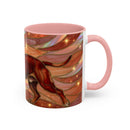 Warm Ember Staffy Stained Glass Style Mug