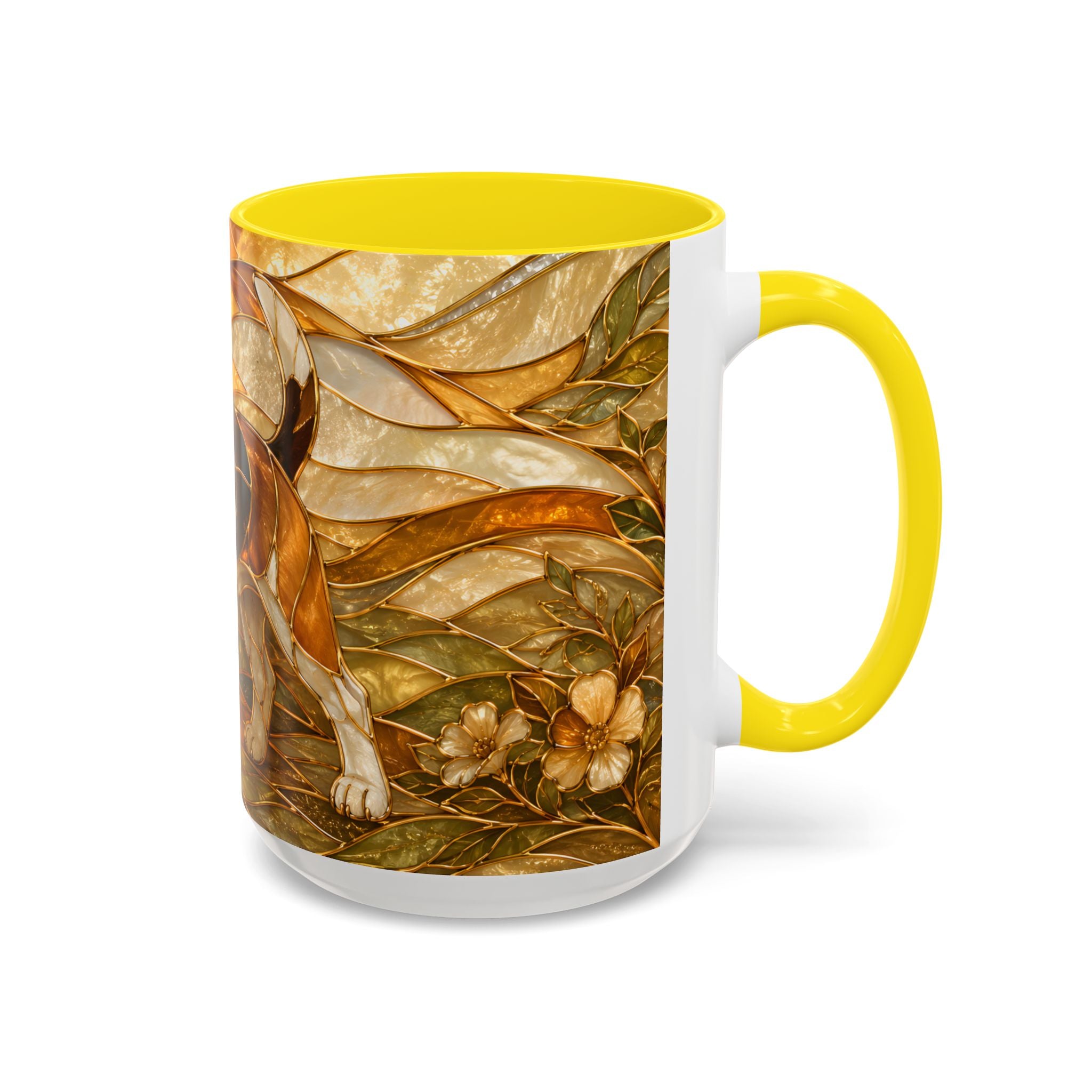 Blossom Beagle Stained Glass Style Mug