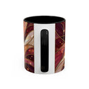 Rose Glow Hummingbird Stained Glass Style Mug