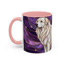 Amethyst Great Pyrenees Stained Glass Style Mug