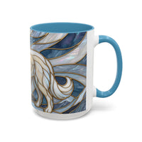 Moonlight Great Pyrenees Stained Glass Style Mug