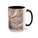 Pink Starlight Staffy Stained Glass Style Mug