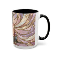 Pink Starlight Staffy Stained Glass Style Mug