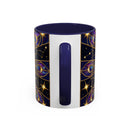 Celestial Peacock Stained Glass Style Mug