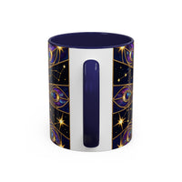 Celestial Peacock Stained Glass Style Mug