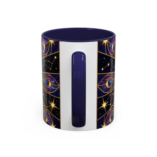 Celestial Peacock Stained Glass Style Mug