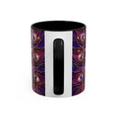 Purple Peacock Stained Glass Style Mug