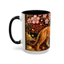 Sakura Lion Stained Glass Style Mug