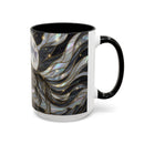 Midnight Wolf Stained Glass Style Mug