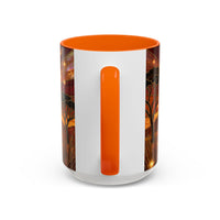 Savannah Lion Stained Glass Style Mug