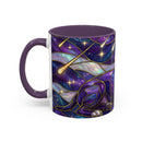Cosmic Glow Staffy Stained Glass Style Mug