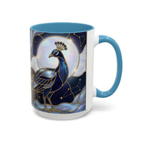 Lunar Peacock Stained Glass Style Mug