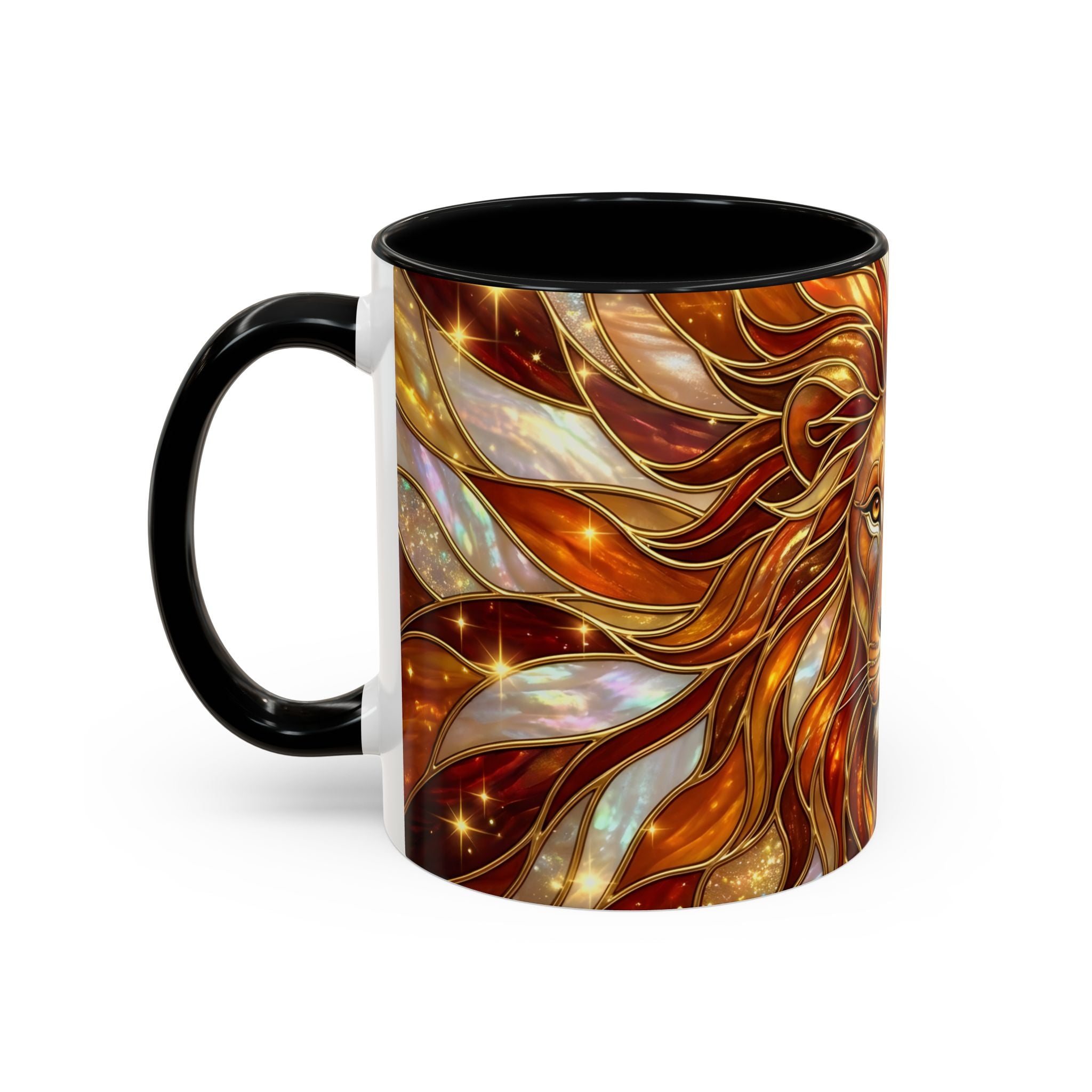 Majestic Lion Stained Glass Mug