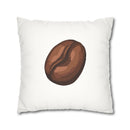 Coffee Bean Faux Suede Pillow Cover