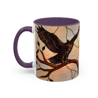Dusk Owl Stained Glass Style Mug