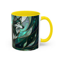 Teal Green Stained Glass Style Mug