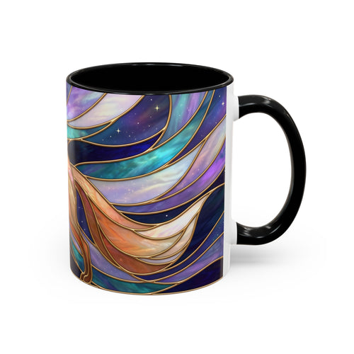 Aurora Fox Stained Glass Style Mug