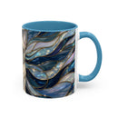 Sapphire Glow French Bulldog Stained Glass Style Mug