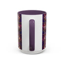 Purple Peacock Stained Glass Style Mug