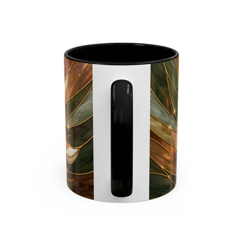 Olive Glow Fox Stained Glass Style Mug