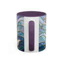 Pearl White Wolf Stained Glass Style Mug