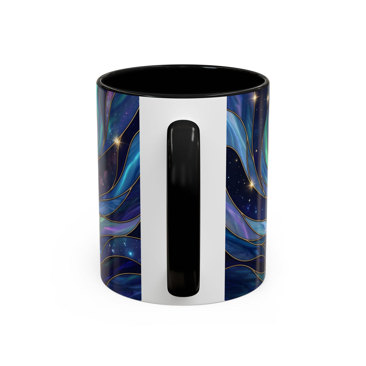Aurora Howl Wolf Stained Glass Style Mug