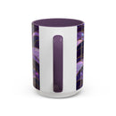 Amethyst Wolf Stained Glass Style Mug
