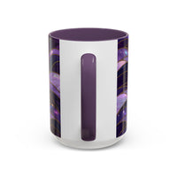 Amethyst Wolf Stained Glass Style Mug