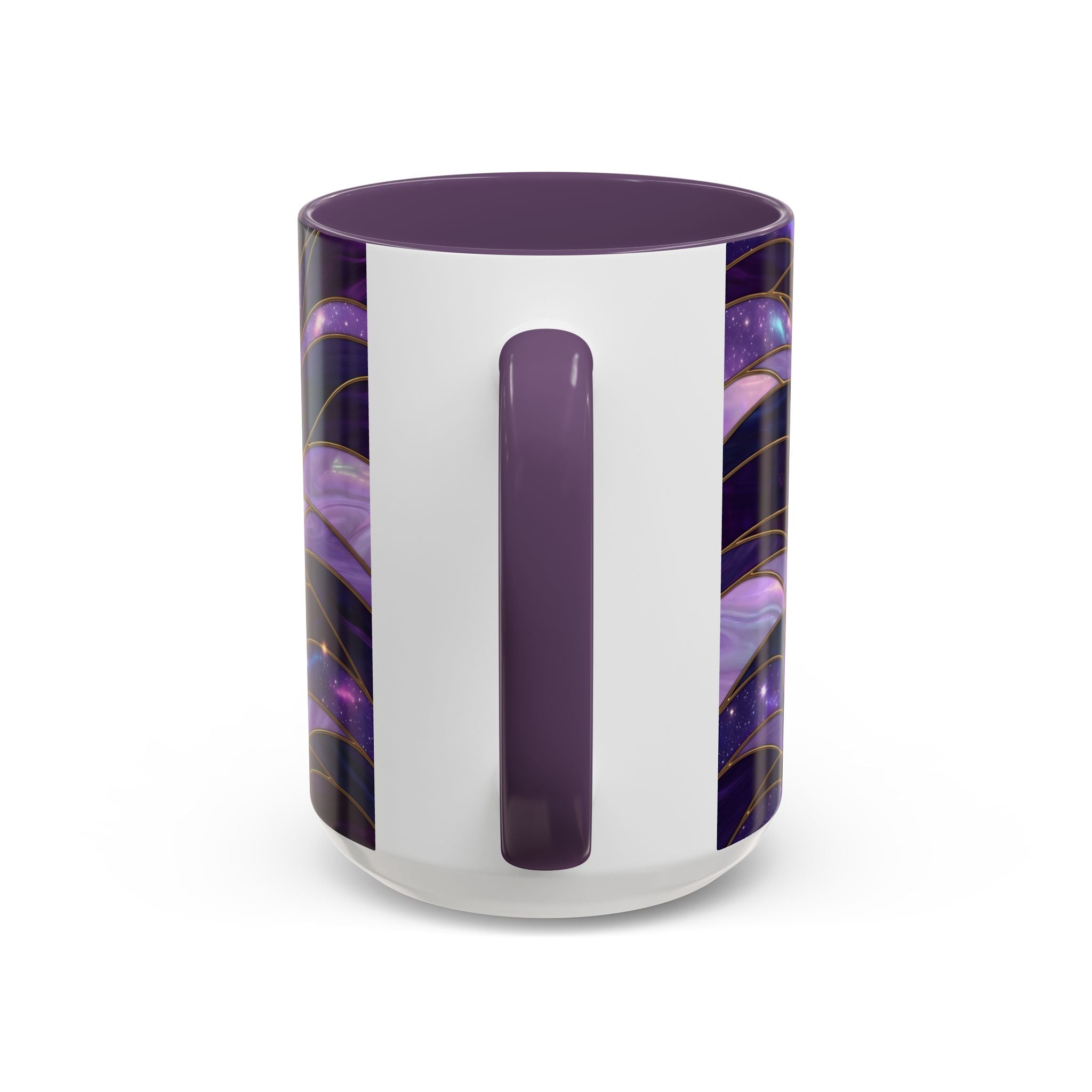 Amethyst Wolf Stained Glass Style Mug