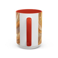 Golden Glow Fox Stained Glass Style Mug